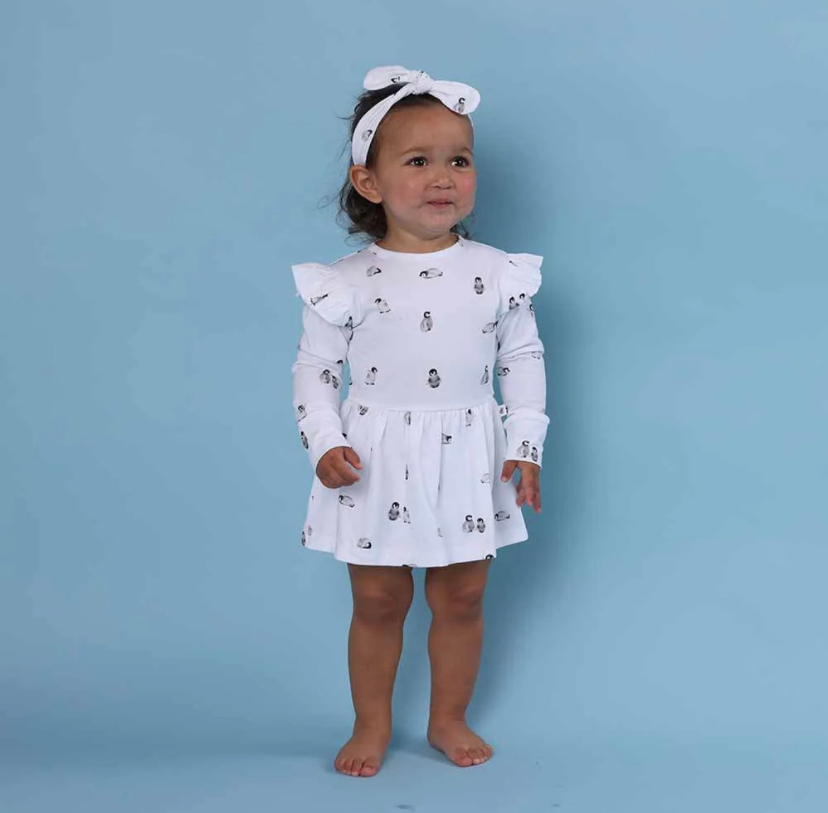 Snuggle Hunny Penguin Long Sleeve Dress