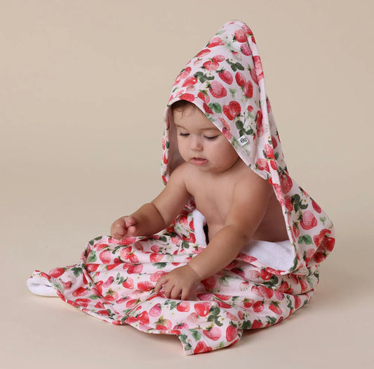 Snuggle Hunny Strawberry Hooded Towel
