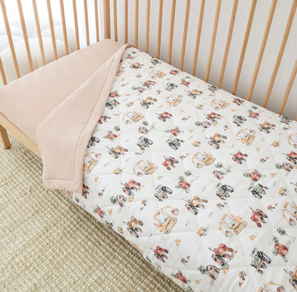 Snuggle Hunny Diggers & Tractors Cot Comforter