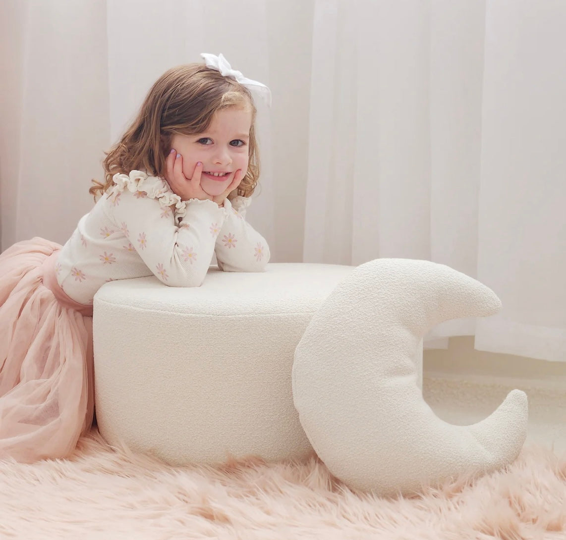 Bambini Delights Boucle Moon Cushion