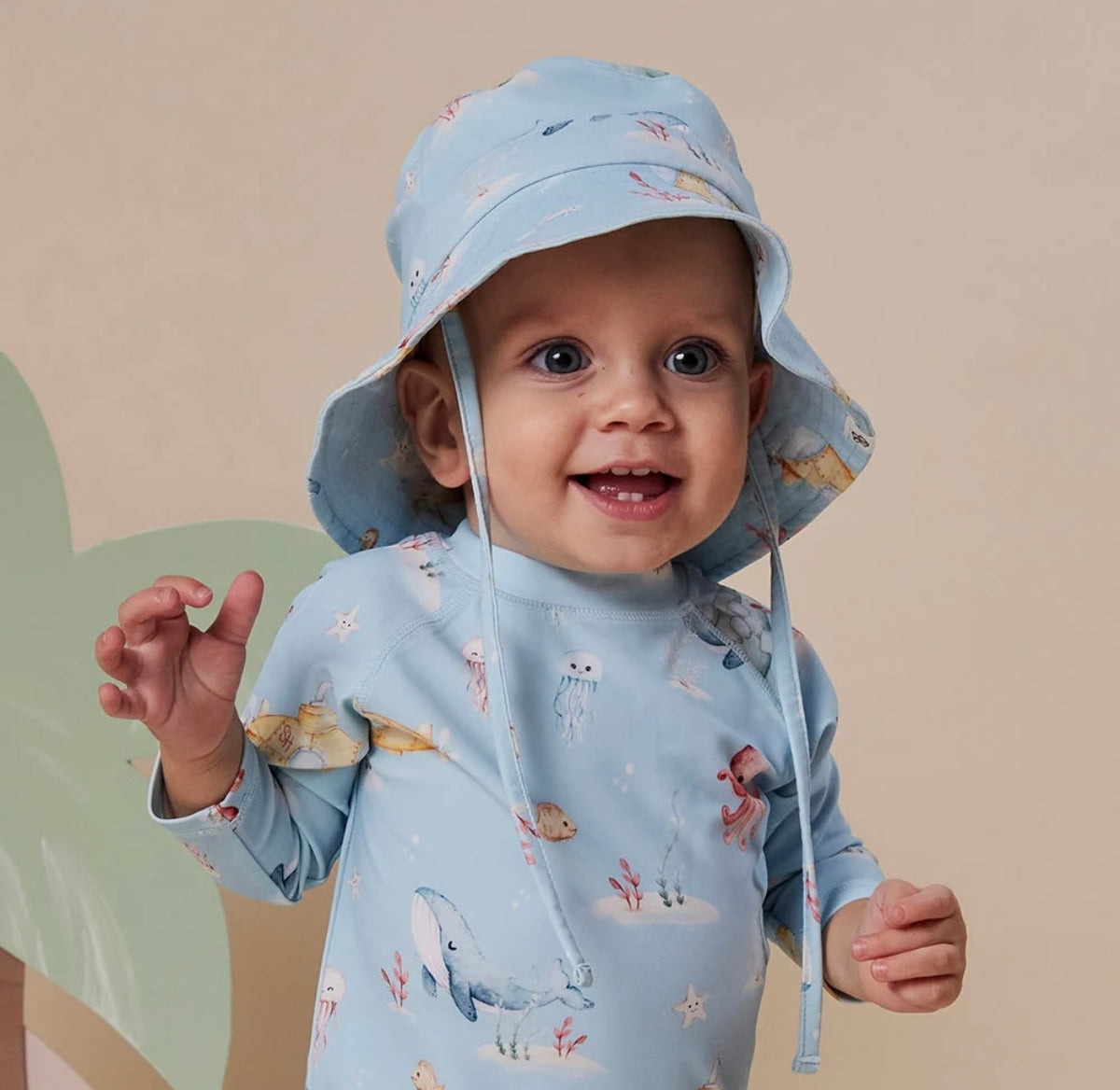 Snuggle Hunny Blue Little Subs Swim Hat