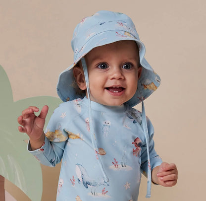 Snuggle Hunny Blue Little Subs Swim Hat
