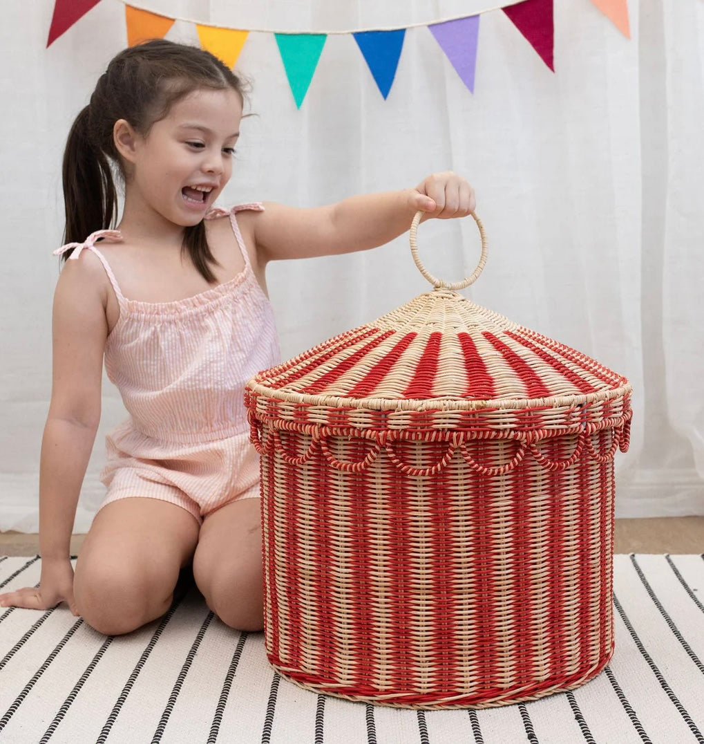 Olli Ella Circus Tent Toy Basket