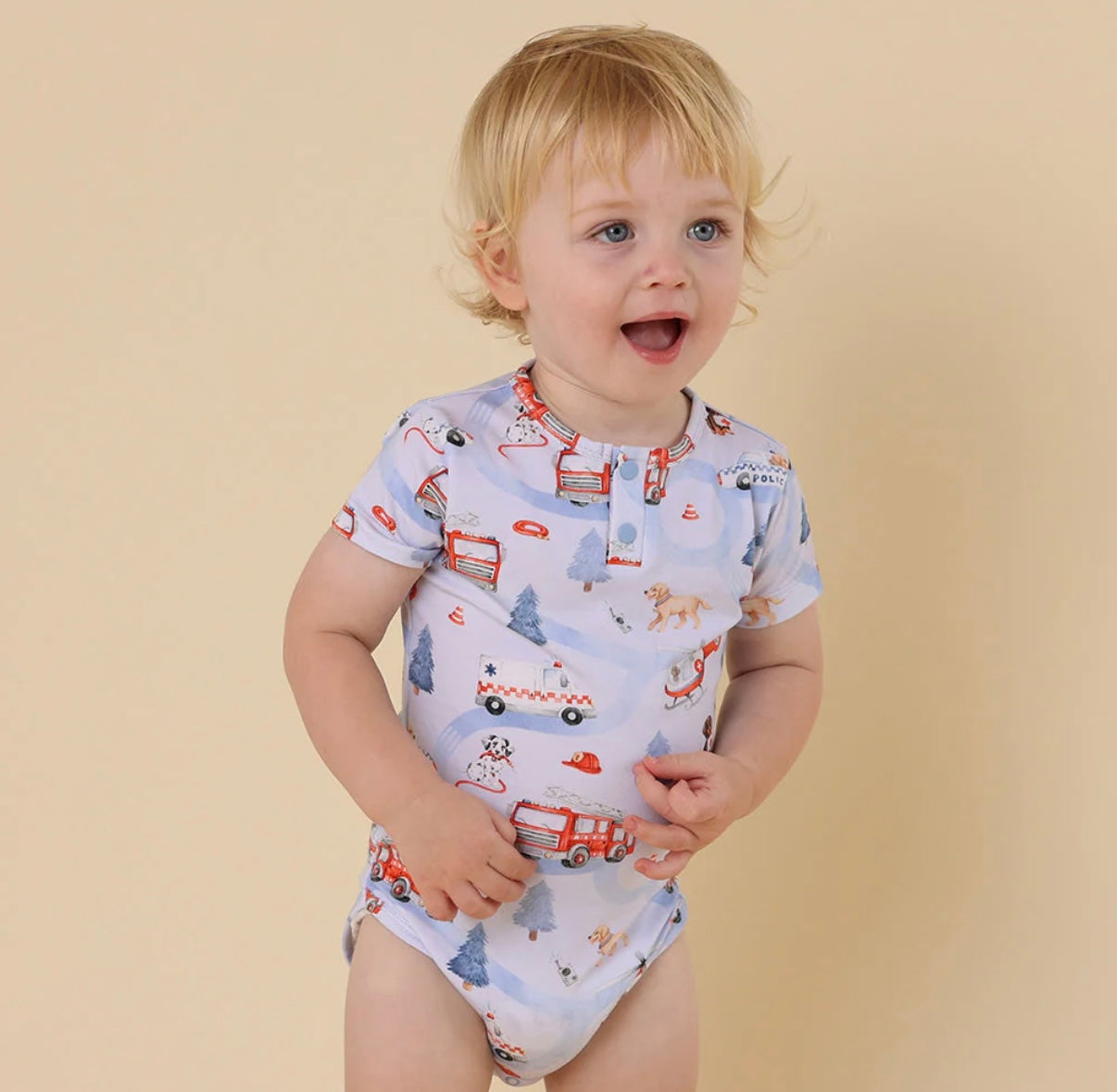 Snuggle Hunny To The Rescue Short Sleeve Bodysuit