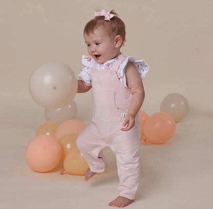 Snuggle Hunny Baby Pink Joey Overalls