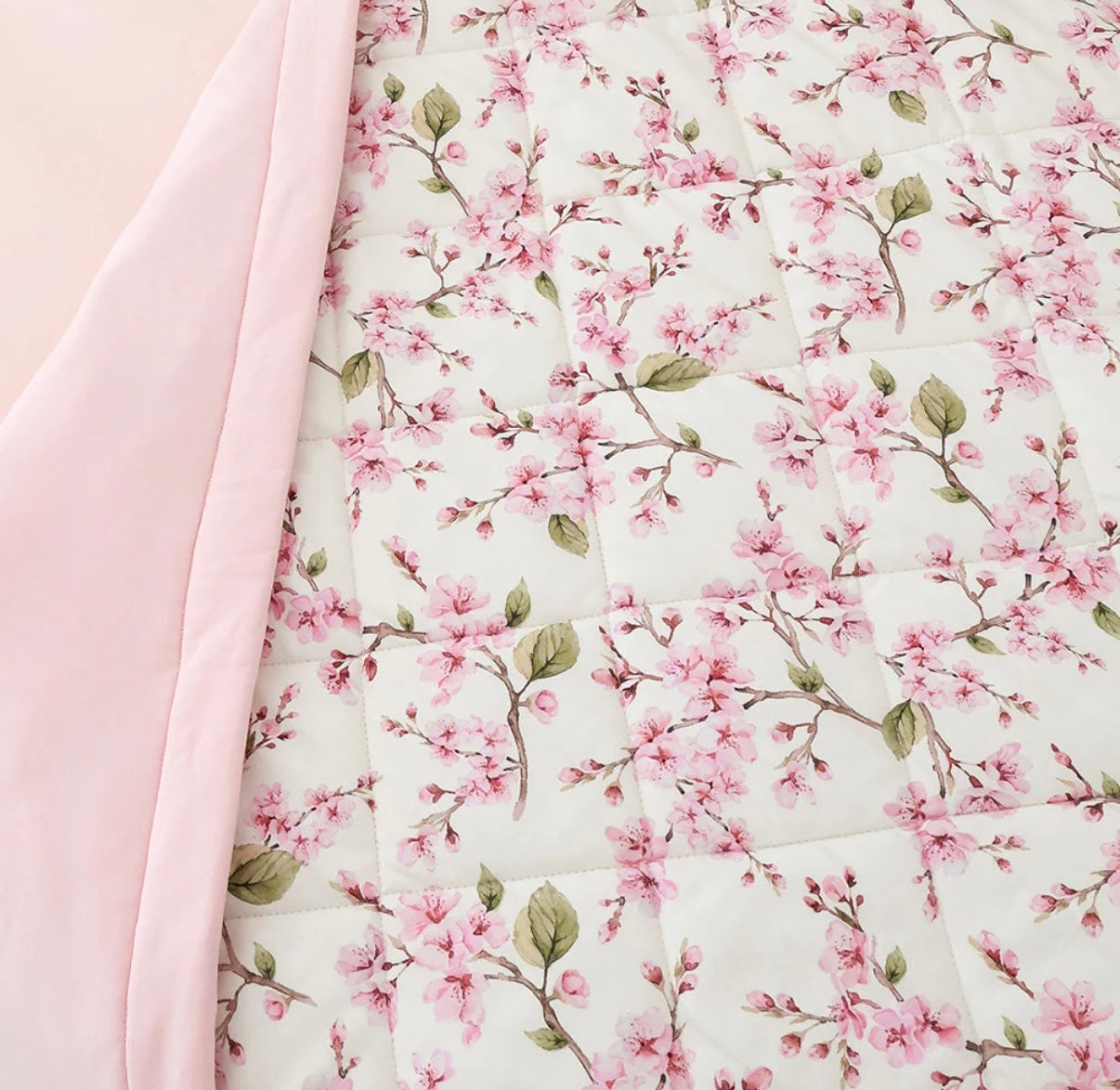 Snuggle Hunny Cherry Blossom Cot Comforter