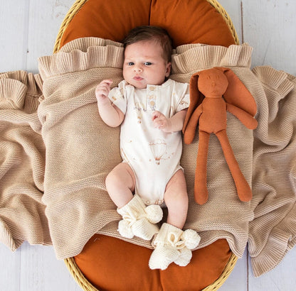 Snuggle Hunny Up & Away Short Sleeve Bodysuit