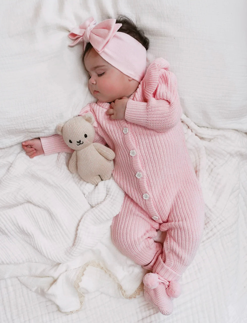 Thea With Love Frilly Pretty Pink Romper