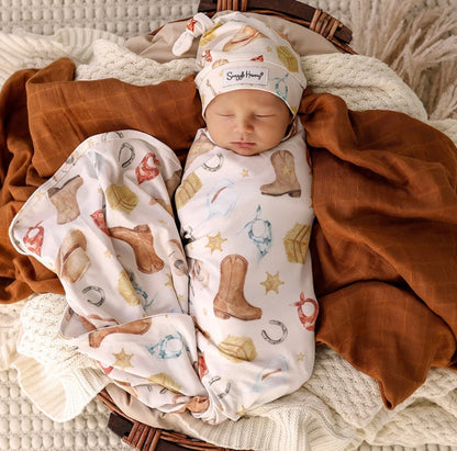 Snuggle Hunny Wrap & Beanie Set – Various