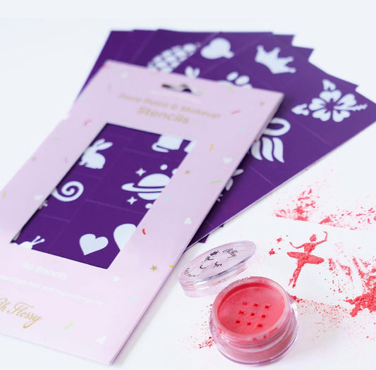 Oh Flossy Reusable Adhesive Face Paint & Makeup Stencils