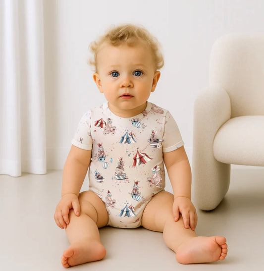 Confetti Kidz Circus Bunnies Bamboo Bodysuit