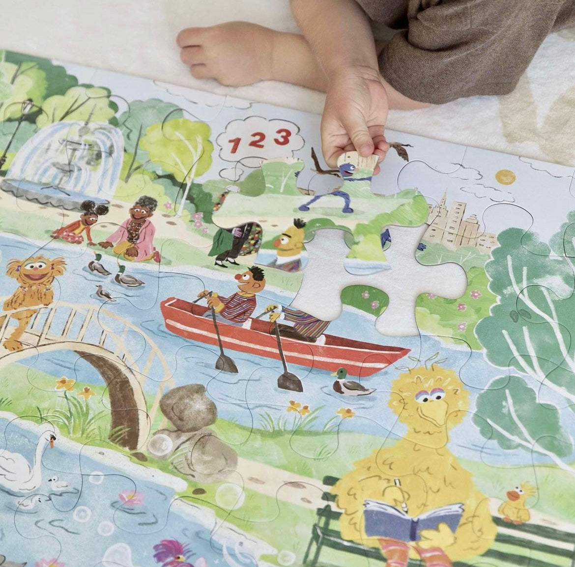 Mindful & Co Mindful Moments with Sesame Street Floor Puzzle
