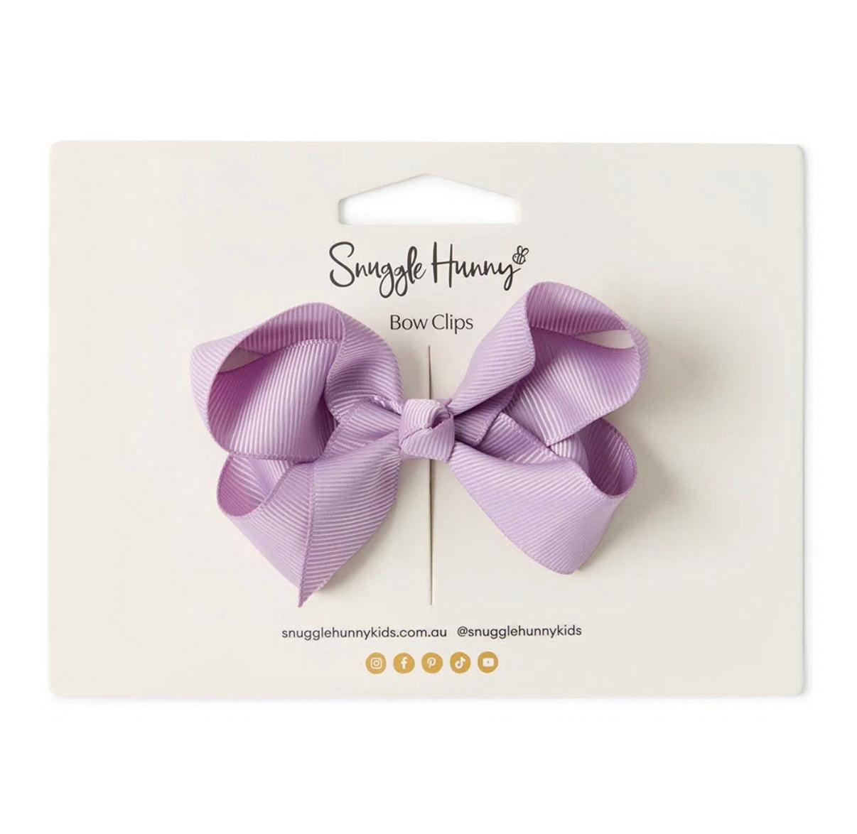 Snuggle Hunny Lilac Hair Clip Bow