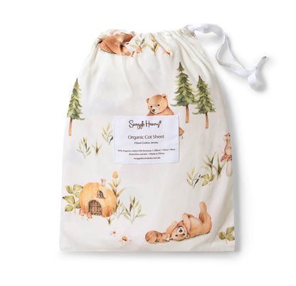 Snuggle Hunny Bears Fitted Cot Sheet
