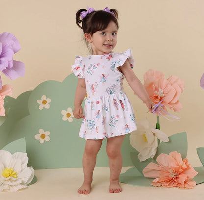 Snuggle Hunny Fairy Garden Short Sleeve Dress