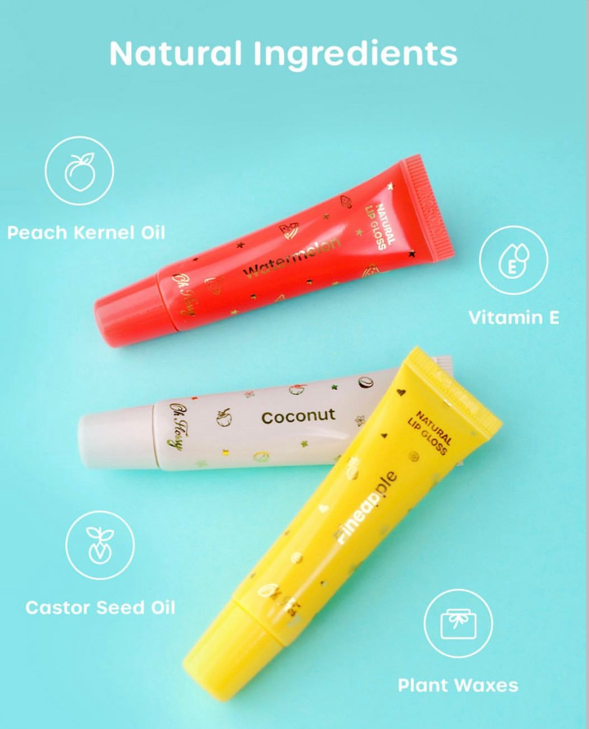 Oh Flossy Beach Club Natural Lip Gloss Set