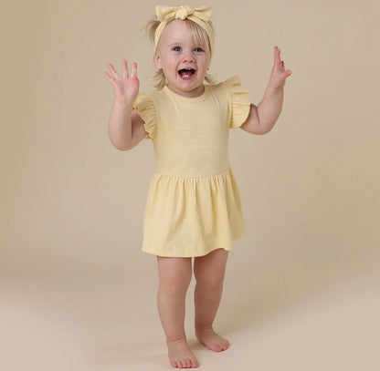 Snuggle Hunny Sunlight Short Sleeve Dress