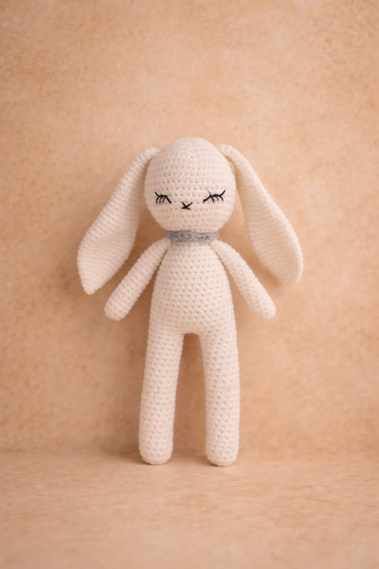 Zao & Co Amigurumi Crochet Bunny White Long Ears