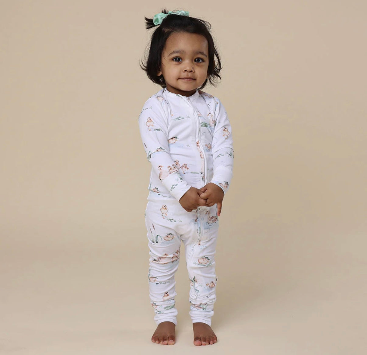 Snuggle Hunny Duck Pond Snugglesuit Convertible Romper