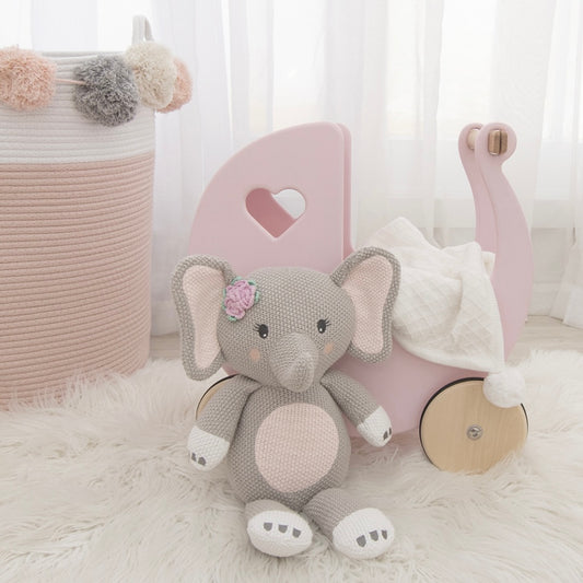 Living Textiles Ella the Elephant Knitted Toy
