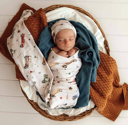 Snuggle Hunny Wrap & Beanie Set – Various