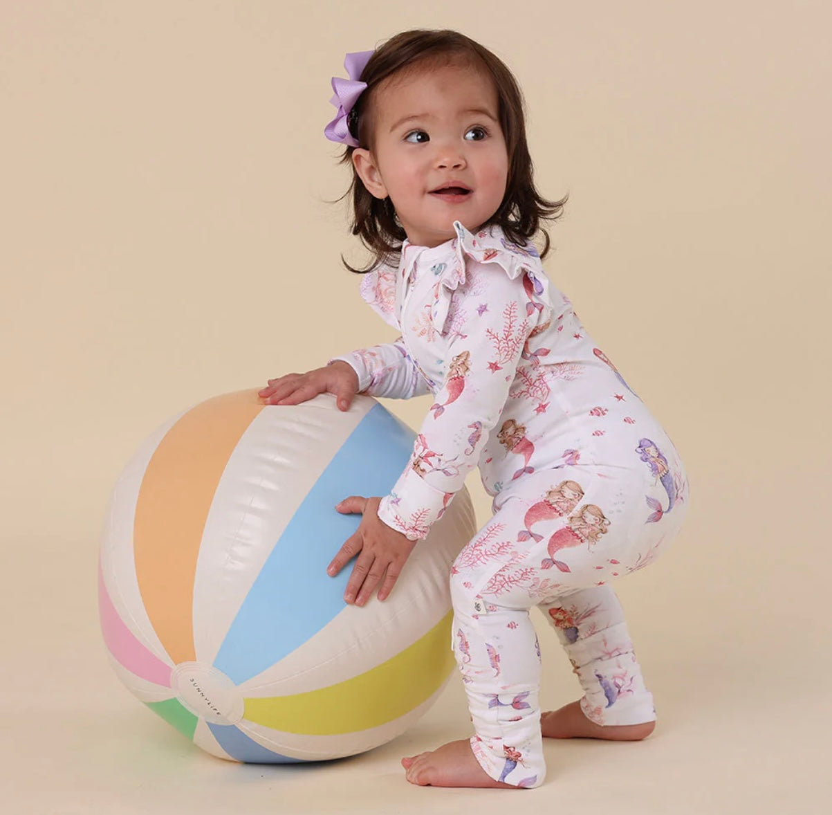 Snuggle Hunny Mermaid Snugglesuit Convertible Romper