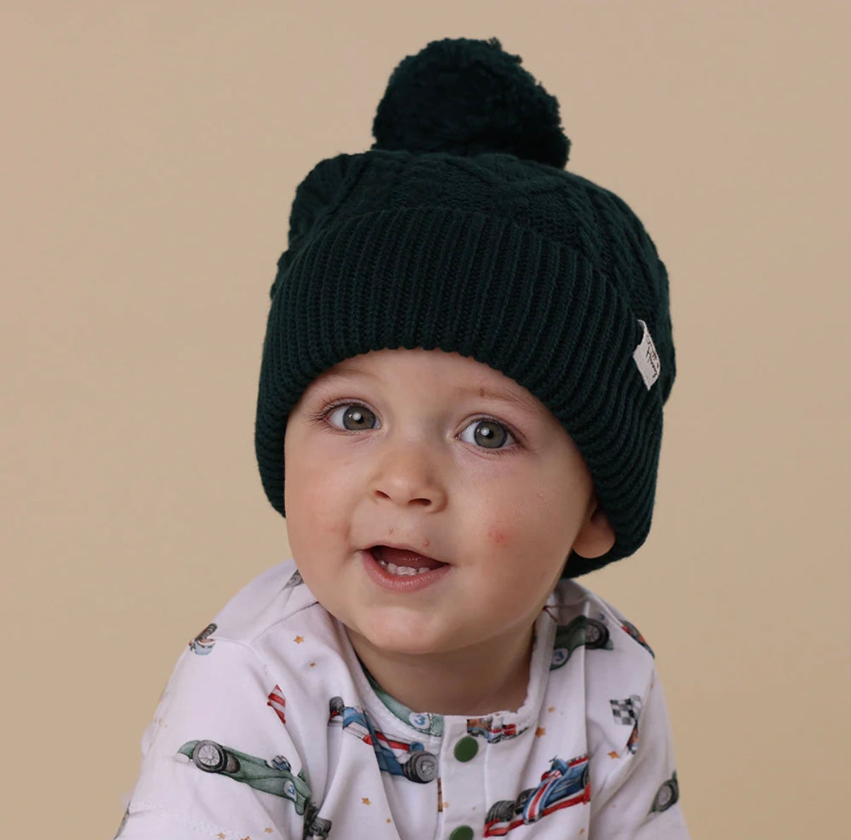 Snuggle Hunny Knit Beanie Emerald