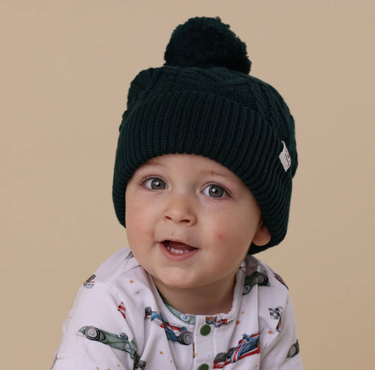 Snuggle Hunny Knit Beanie Emerald