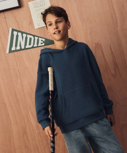 Industrie Kids Jackson Waffle Hoodie Wash Ocean