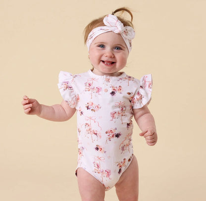 Snuggle Hunny Carousel Short Sleeve Bodysuit