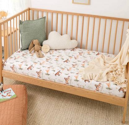 Snuggle Hunny Wild Horses Fitted Cot Sheet