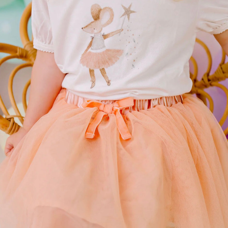 Confetti Kidz Soft Peach Tulle Skirt