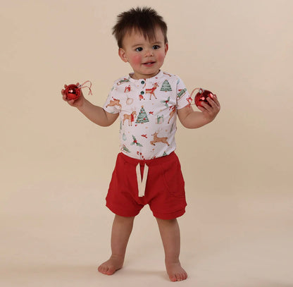 Snuggle Hunny Prancer & Friends Short Sleeve Bodysuit