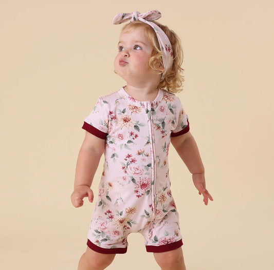 Snuggle Hunny Birds & Blooms Organic Snuggle Shortie