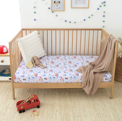 Snuggle Hunny To The Rescue Fitted Cot Sheet