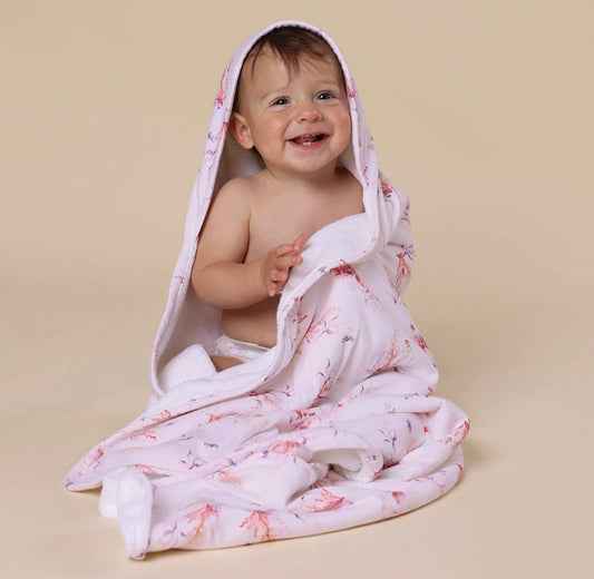 Snuggle Hunny Coral Hooded Towel