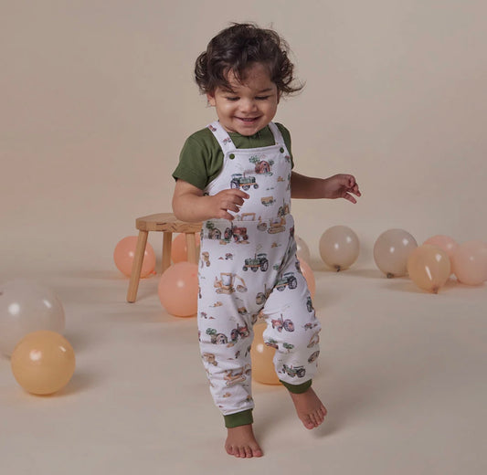 Snuggle Hunny Diggers & Tractors Snuggle Overalls