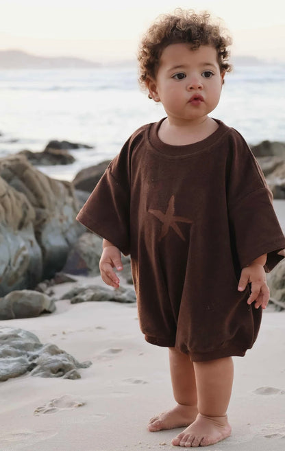 Belle & Sun Terry Romper Sea Star