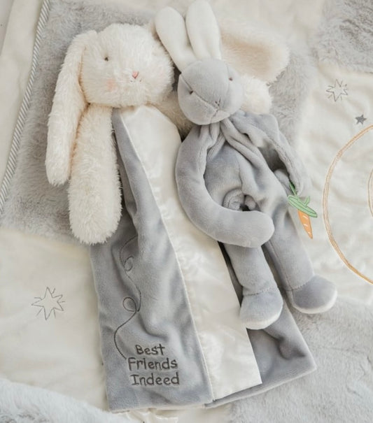 Bunnies By The Bay Bloom Buddy Blanket 40cm Grey