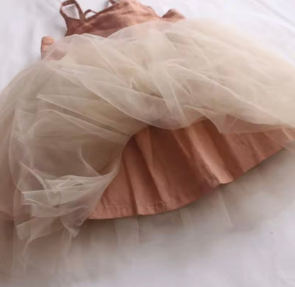 Tulle Tutu Dress Rust