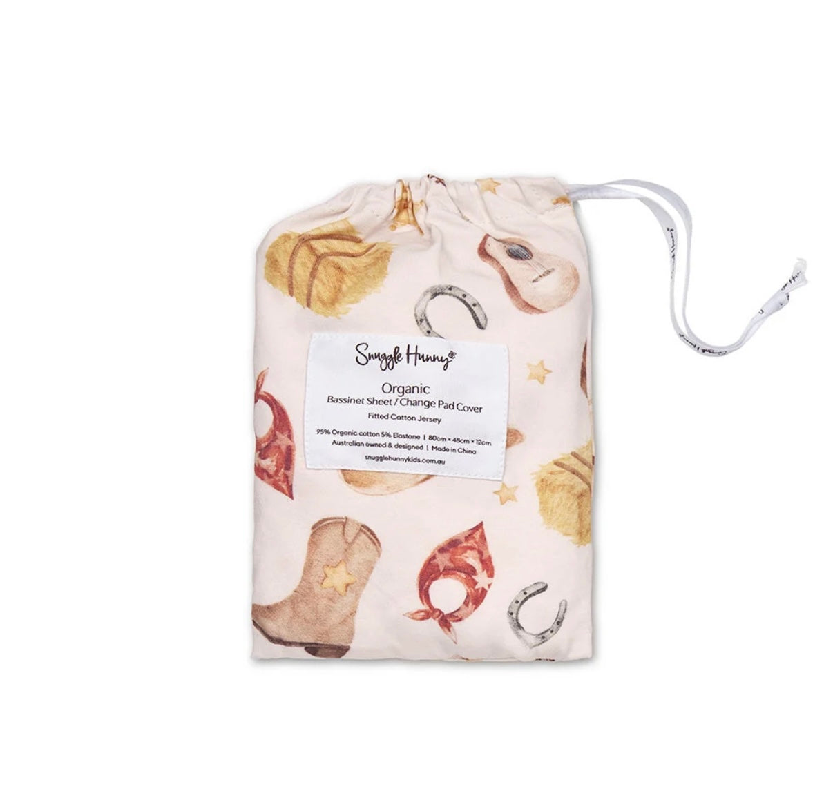 Snuggle Hunny Cowboys Bassinet / Change Pad Cover