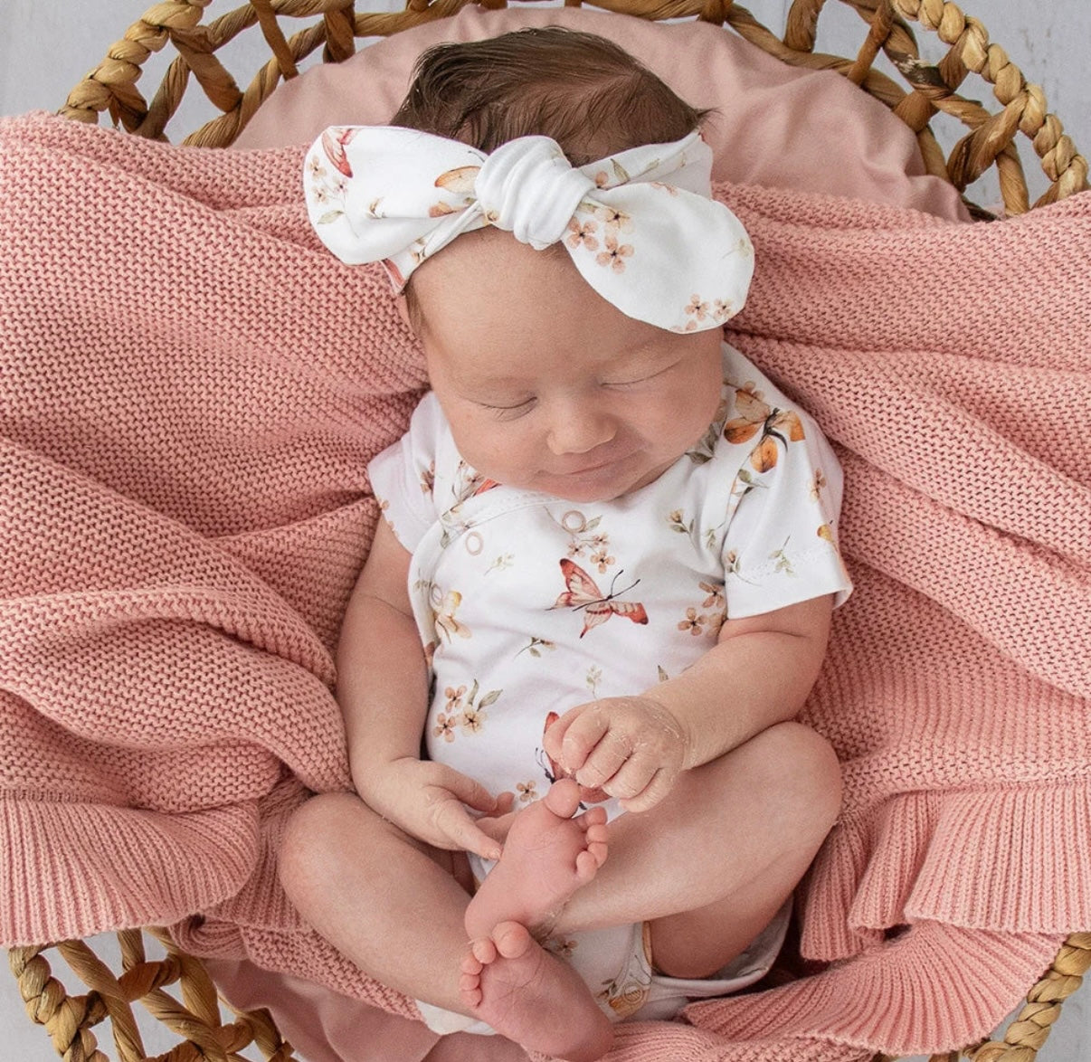 Snuggle Hunny Buttery Short Sleeve Kimono Bodysuit