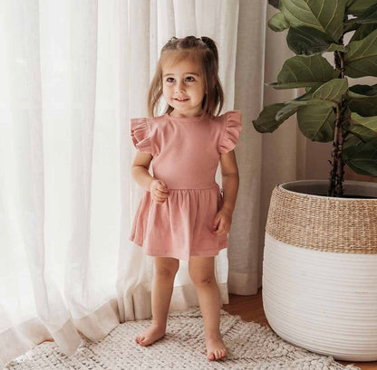 Snuggle Hunny Rose Short Sleeve Dress