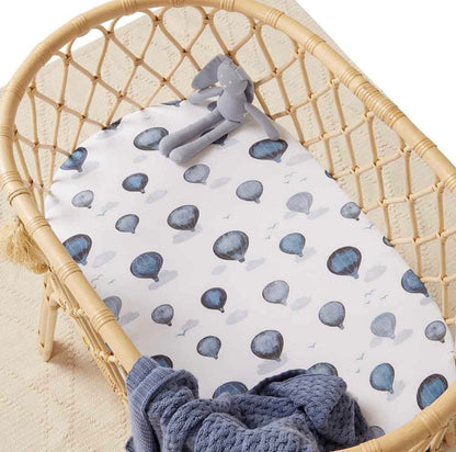 Snuggle Hunny Bassinet / Change Pad Cover Cloud Chaser