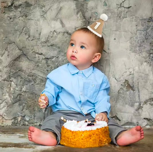 1st Birthday Burlap Party Hat