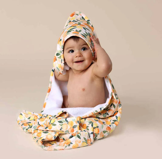 Snuggle Hunny Sunny Citrus Hooded Towel