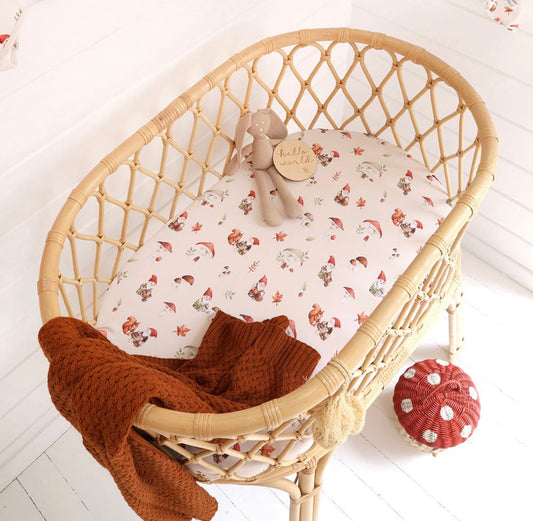 Snuggle Hunny Gnomes Bassinet / Change Pad Cover