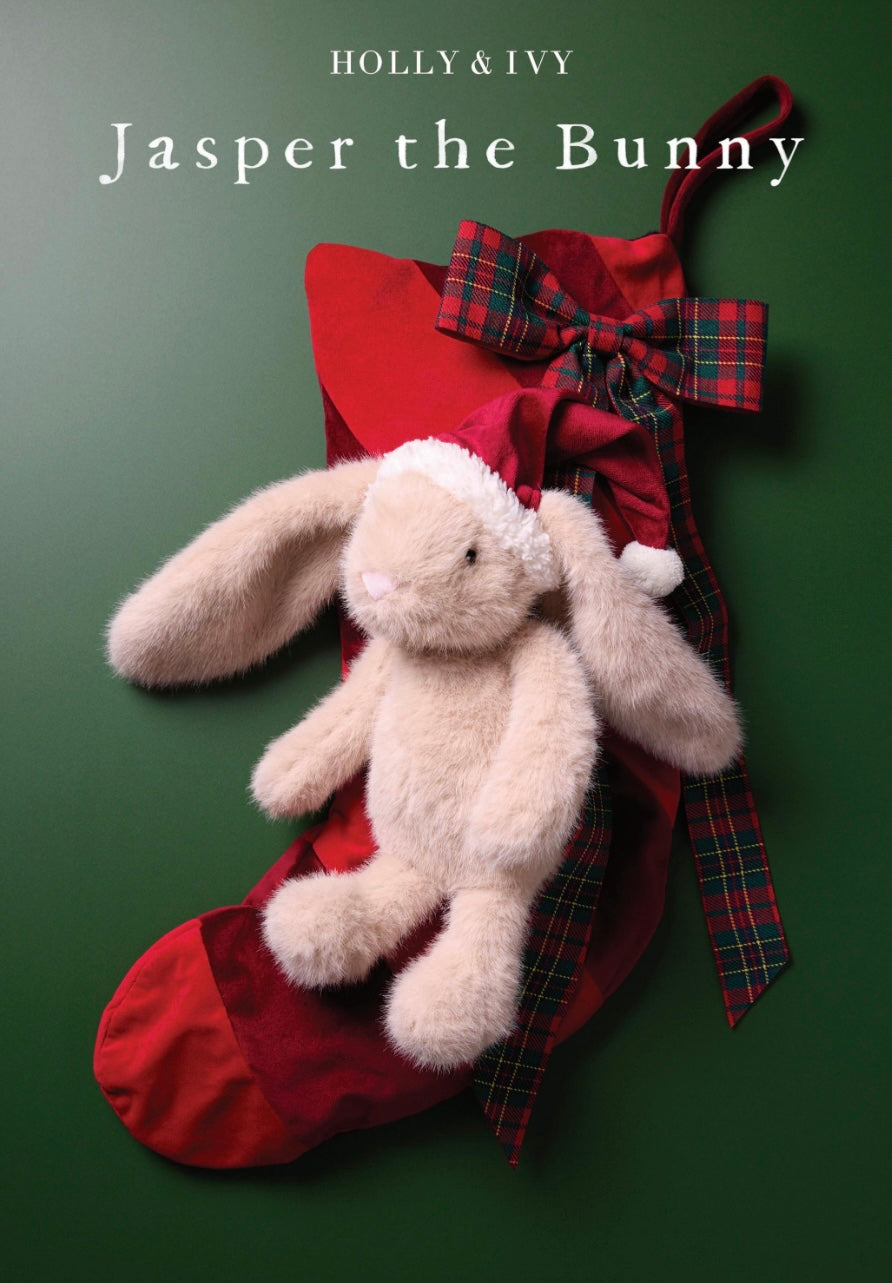 Holly & Ivy Santa Jasper Bunny 20cm