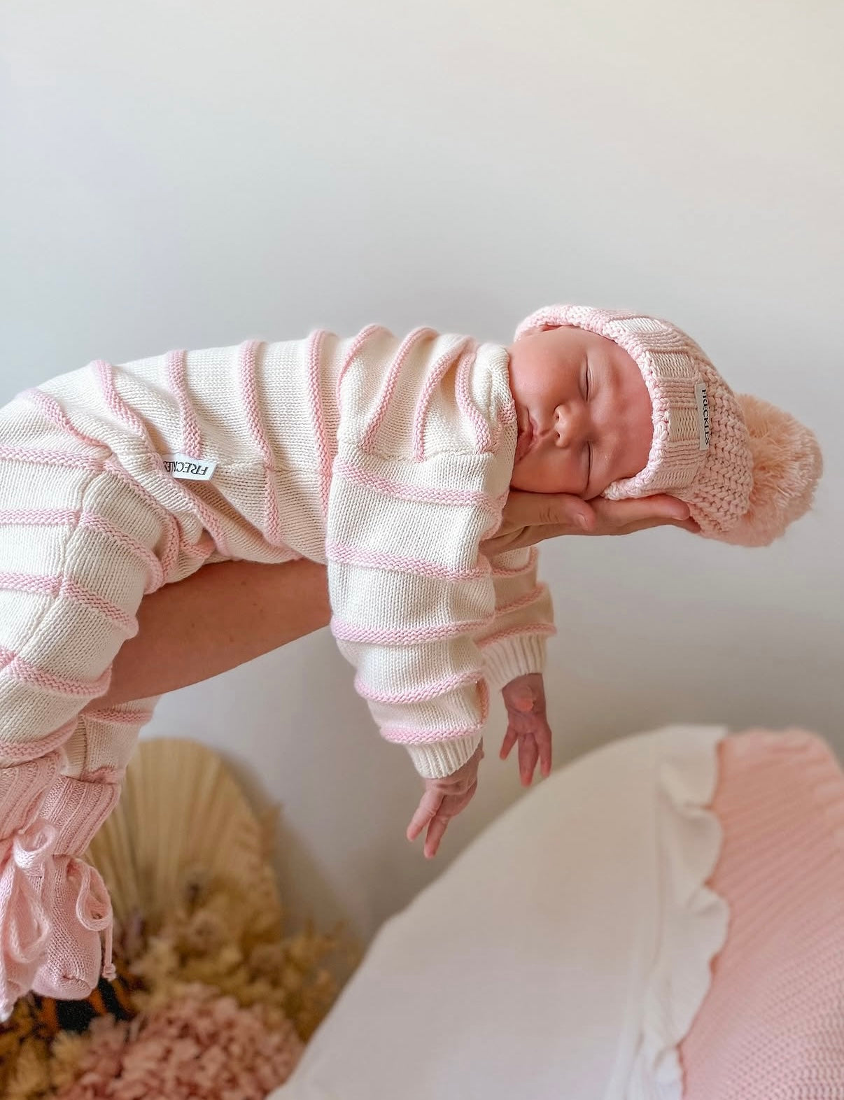 Freckles The Label Raised Stripe Full Romper Sweetpea