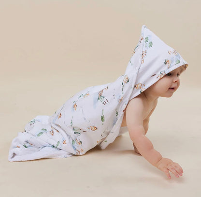 Snuggle Hunny Duck Pond Hooded Baby Towel
